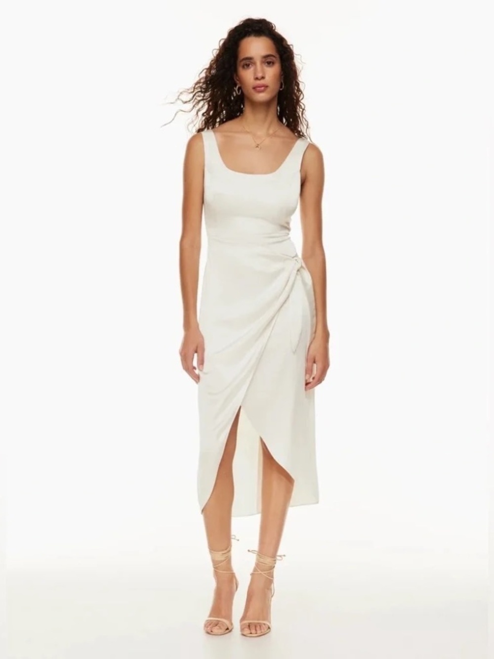 Aritzia Light Birch Saturn Midi Dress